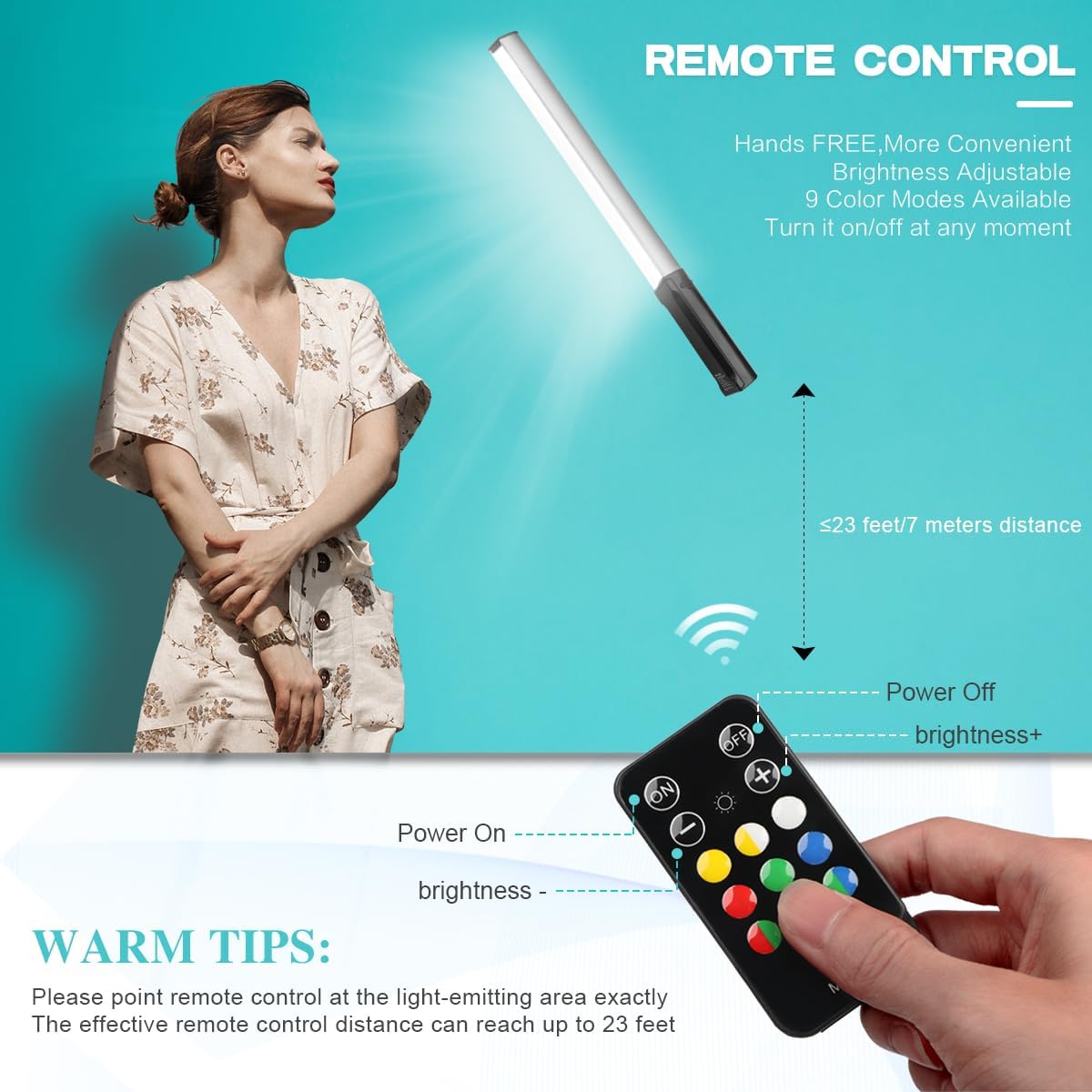 Detalle 2 de Hagibis RGB Video Light Wand 1000 lumens