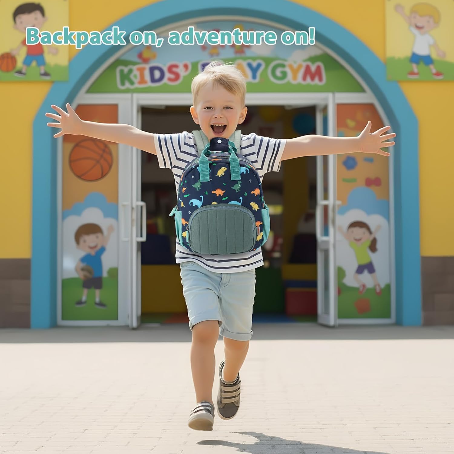 Thumbnail 5 de GAGAKU Toddler Backpack for Boys — Blue Dinosaur Mini Nursery Backpack for Ages 2–4