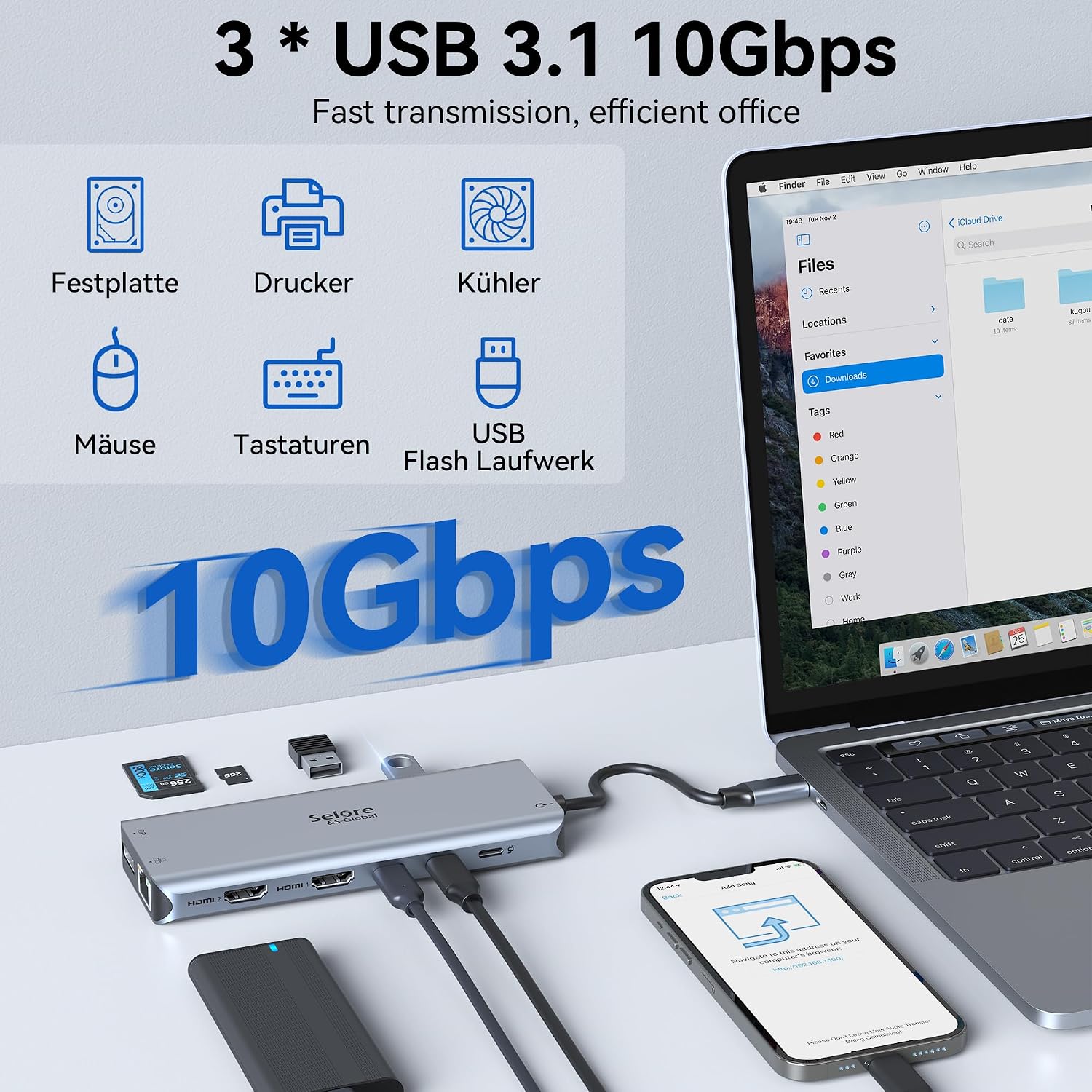 Thumbnail 4 de Docking Station Triple Display 13‑in‑1 100W PD