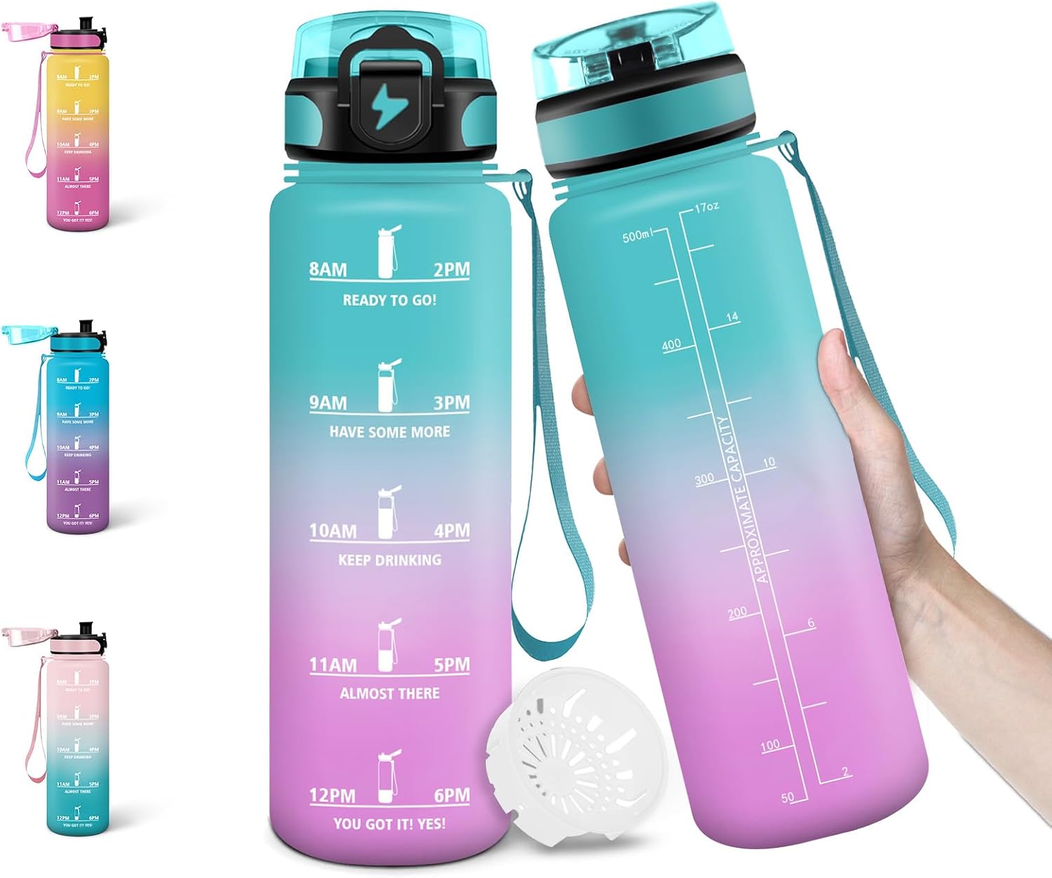 Detalle 2 de Motswedi Trinkflasche 500 ml BPA-frei