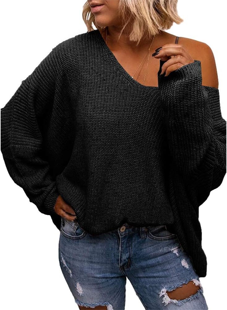 Thumbnail 1 de BZB V Neck Oversized Pullover 44.49 in