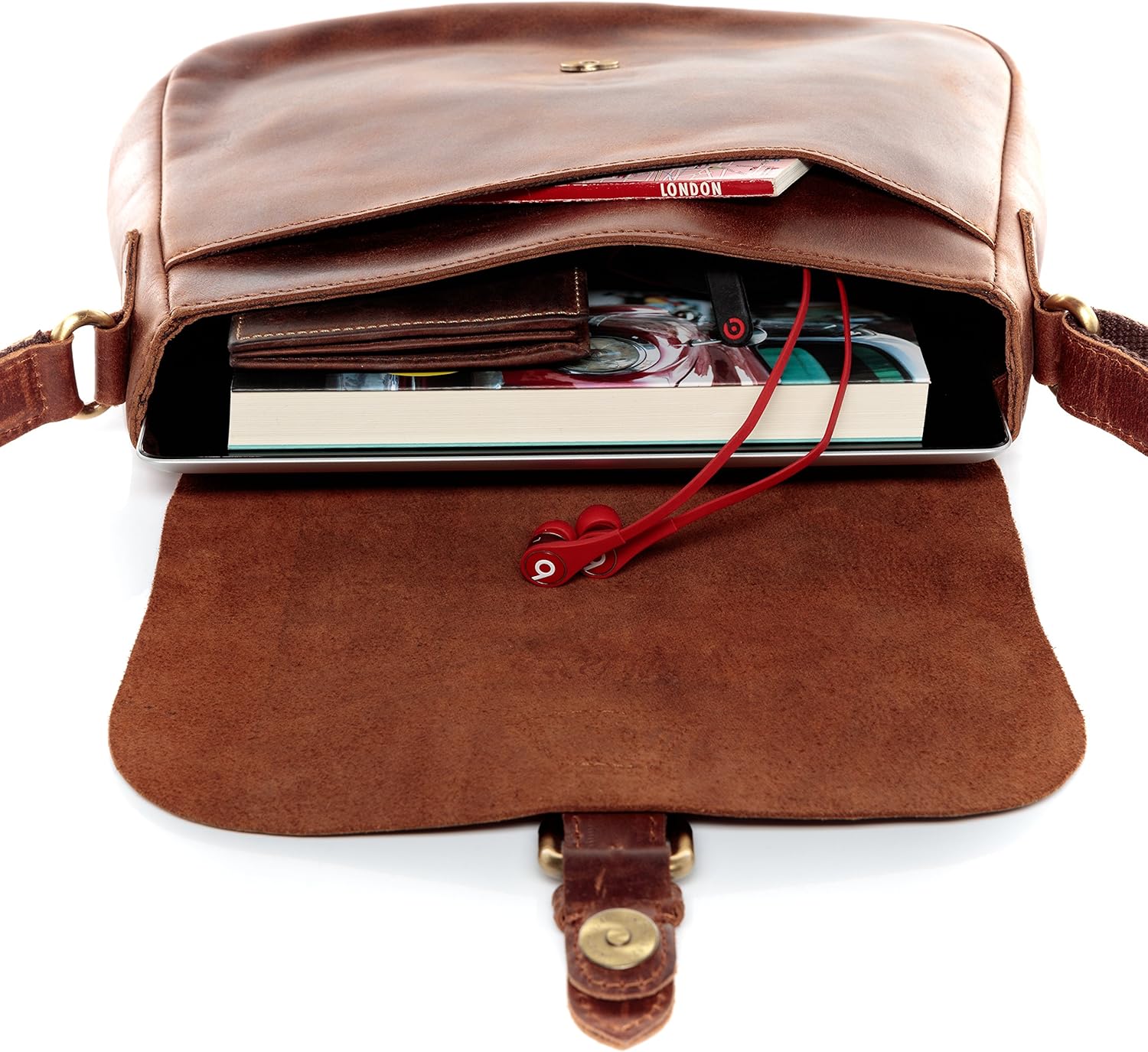 Detalle de SID & VAIN Yale Medium Shoulder & Cross-Body Leather Bag