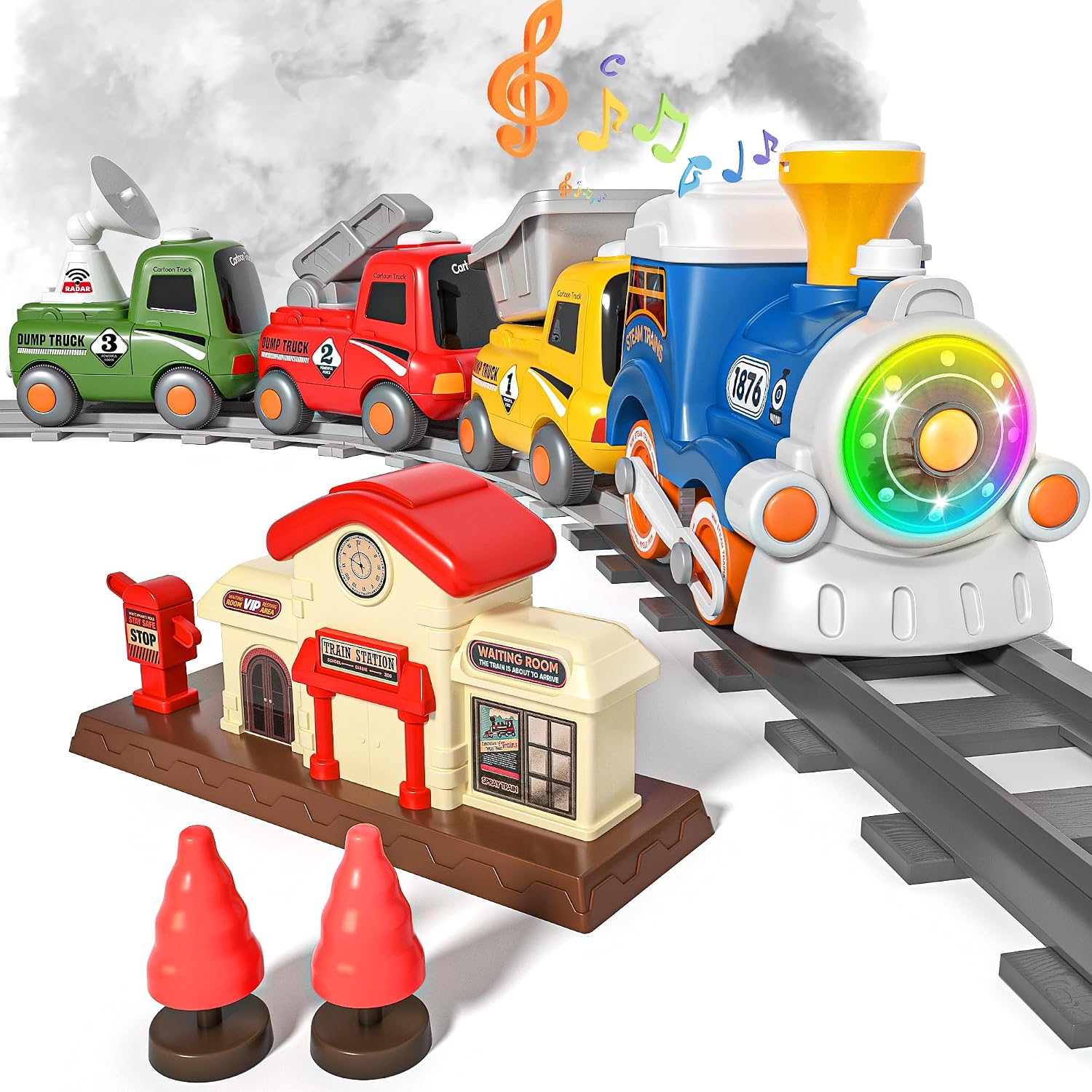 Detalle de MORECOLL Steam Train Set for Toddlers