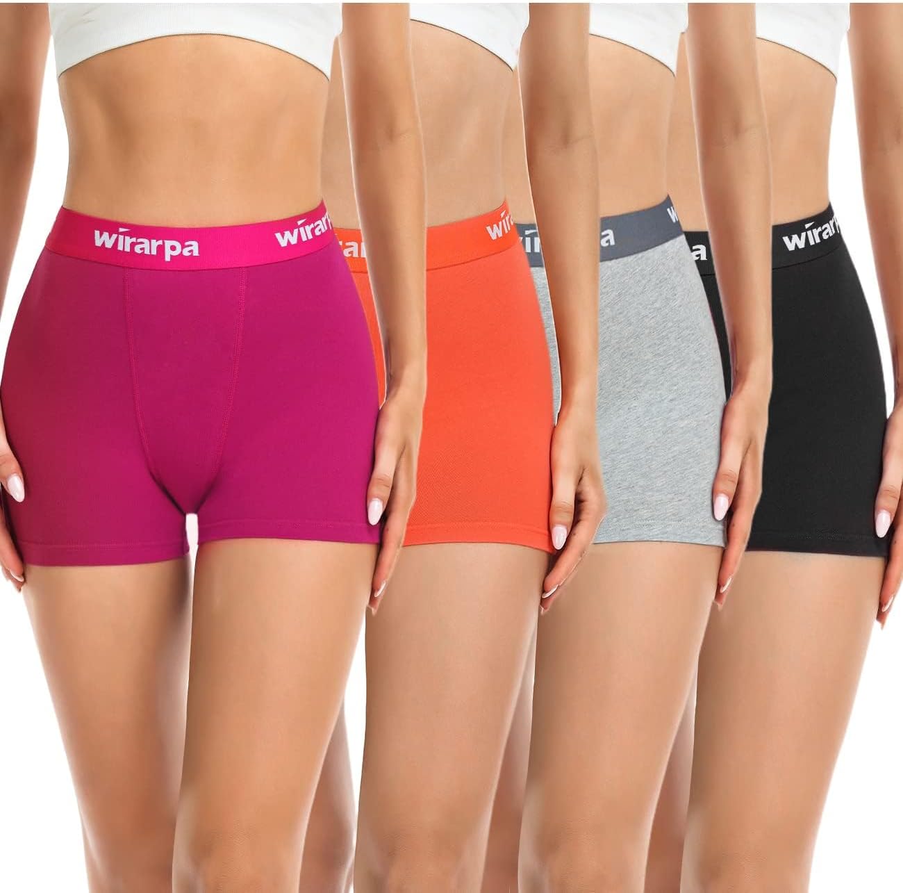 Thumbnail 6 de Wirarpa cotton boxer briefs 3" inseam 4 pack