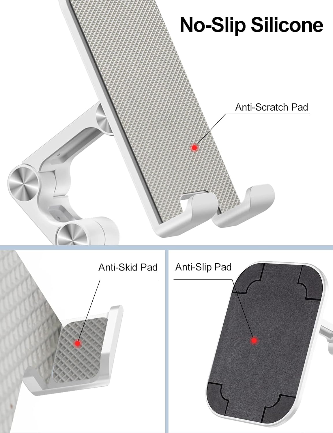 Detalle de OCYCLONE Phone Stand Adjustable Height for 4.7–13"