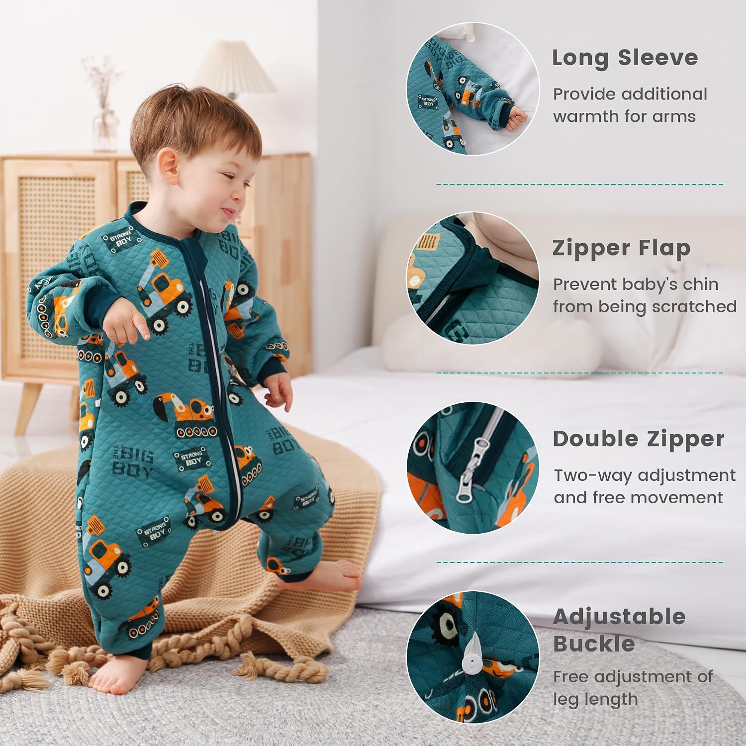 Detalle 2 de Toddler sleeping bag 1.5 TOG, 2-3 years
