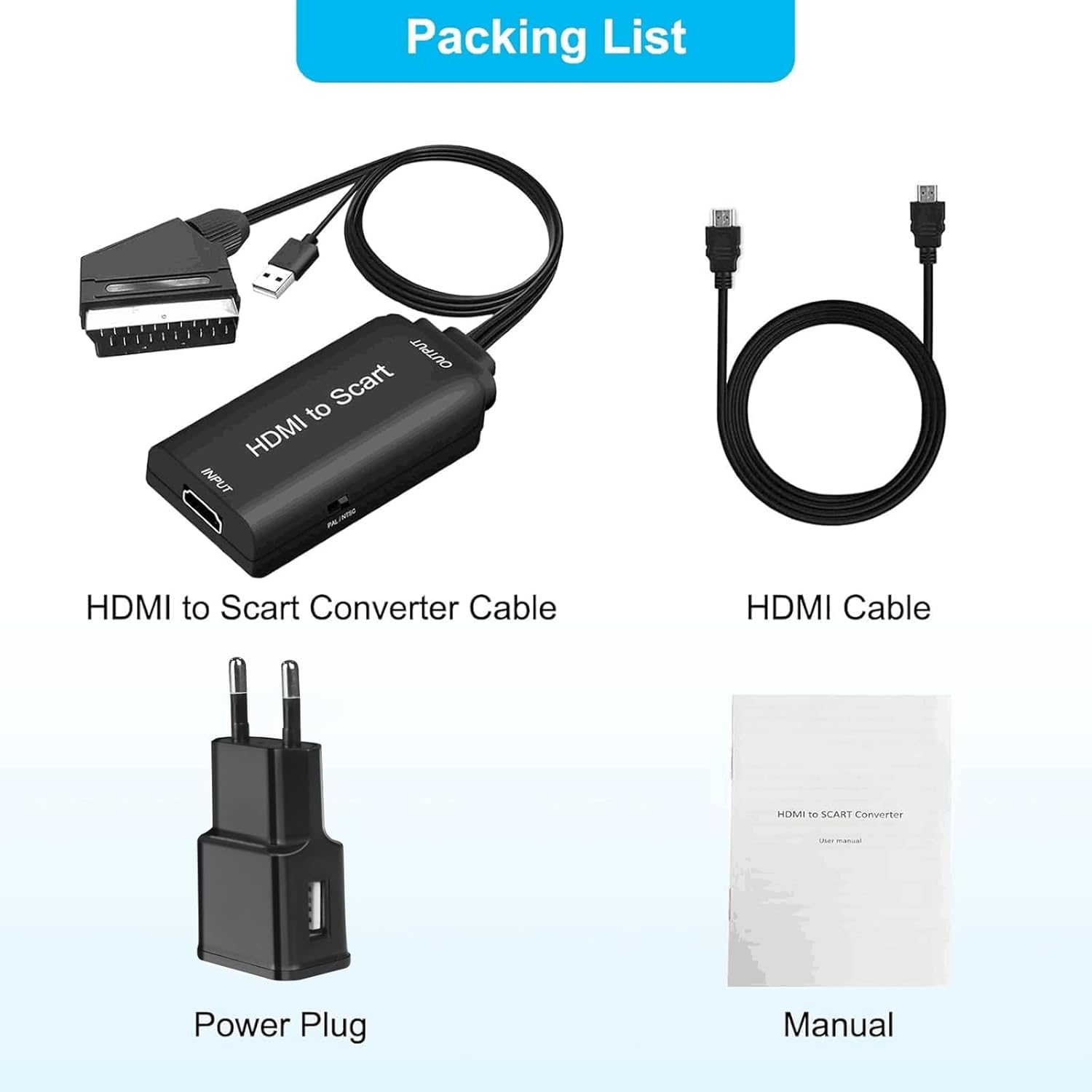 Thumbnail 6 de AMANKA HDMI auf Scart Konverter 1080P