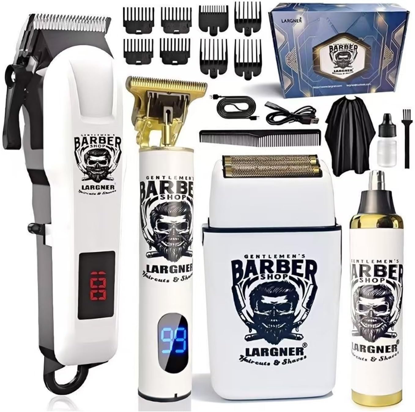 Detalle de Hair clippers beard trimmer kit with USB