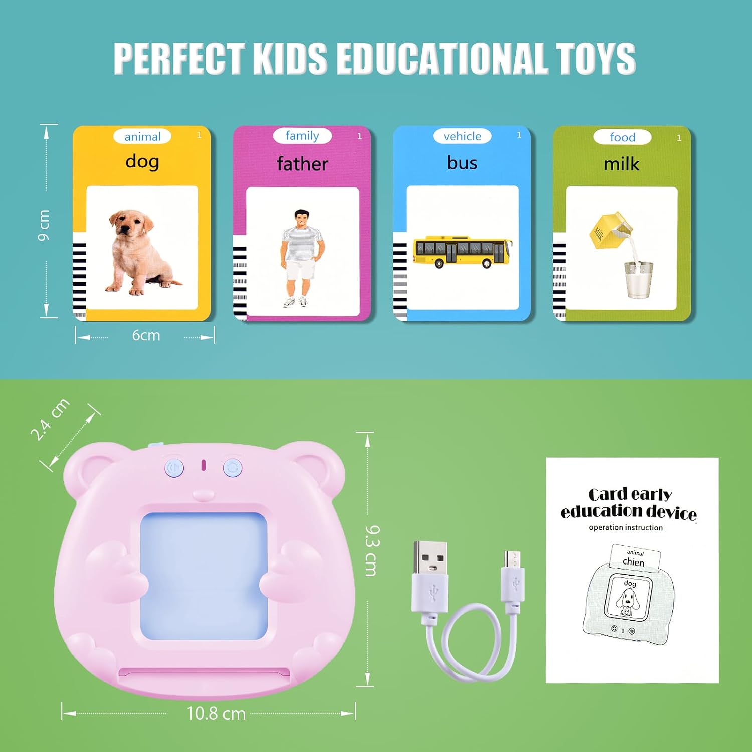 Thumbnail 6 de Talking Flash Cards Toddler Toys 224 words