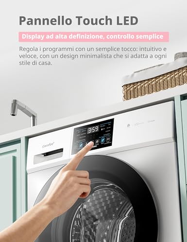 Thumbnail 7 de COMFEE' Lavatrice 9 kg A-10% con Motore Inverter Silenzioso – igiene e risparmio energetico
