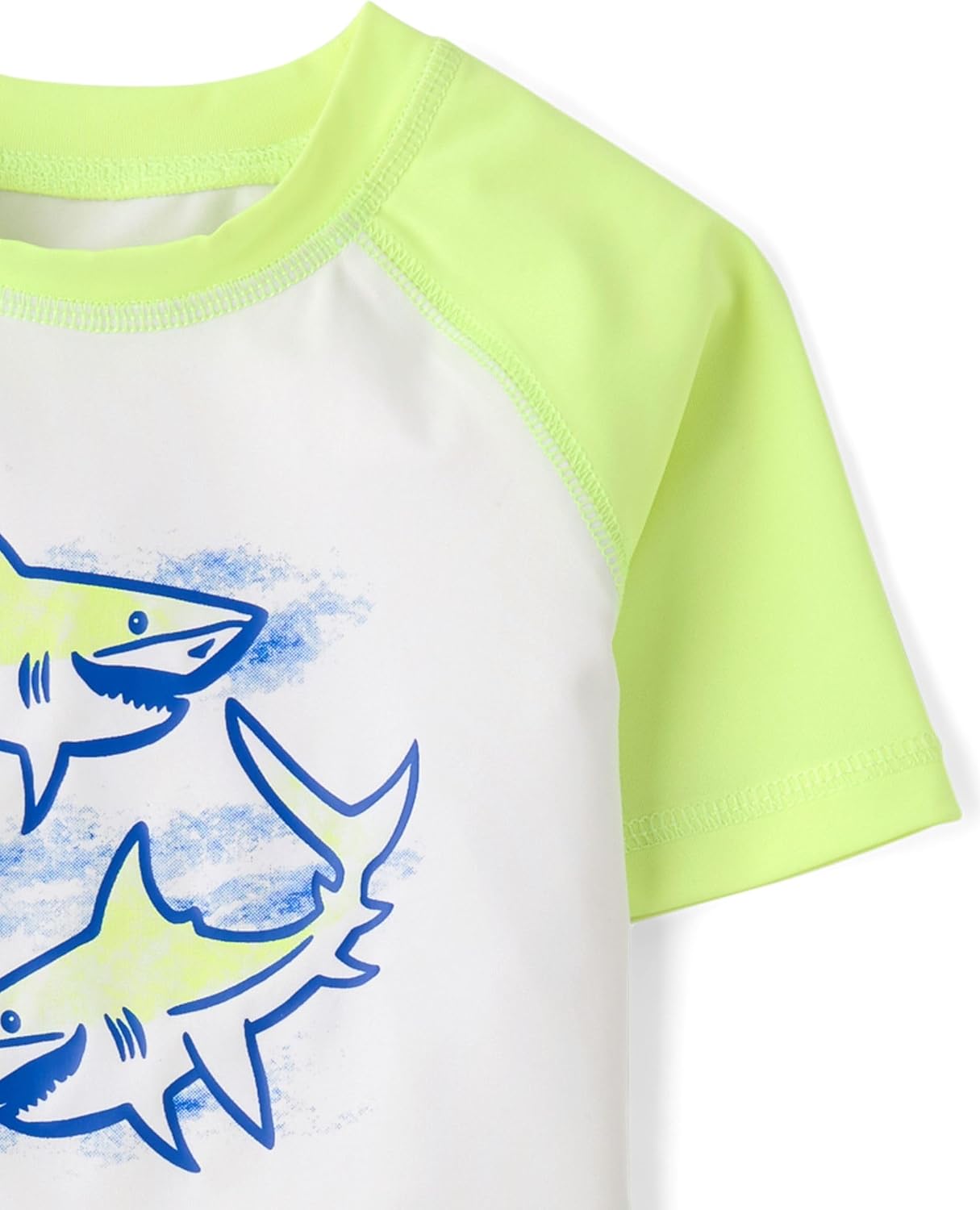 Detalle 2 de The Children's Place Baby Boys' Short-Sleeve Rashguard and Trunks Set