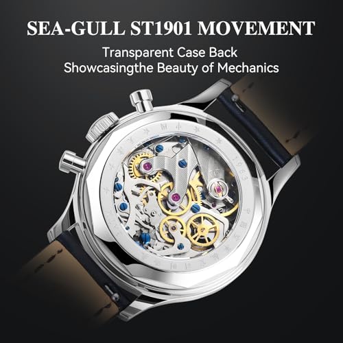 Thumbnail 4 de SEA-GULL 1963 International Edition – ST1901 Manual Winding Aviation Chronograph
