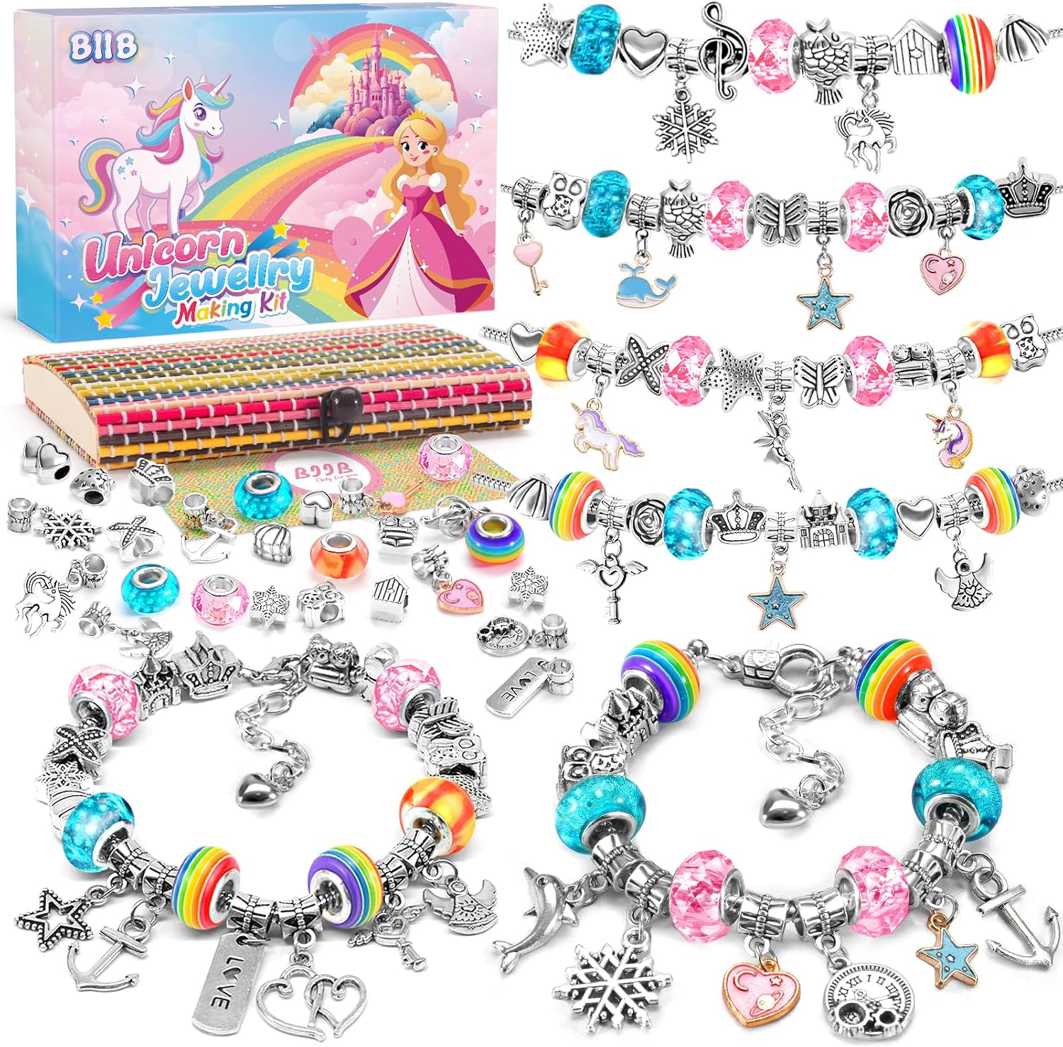 Detalle de BIIB Friendship Bracelet Jewellery Making Kit 25 cm