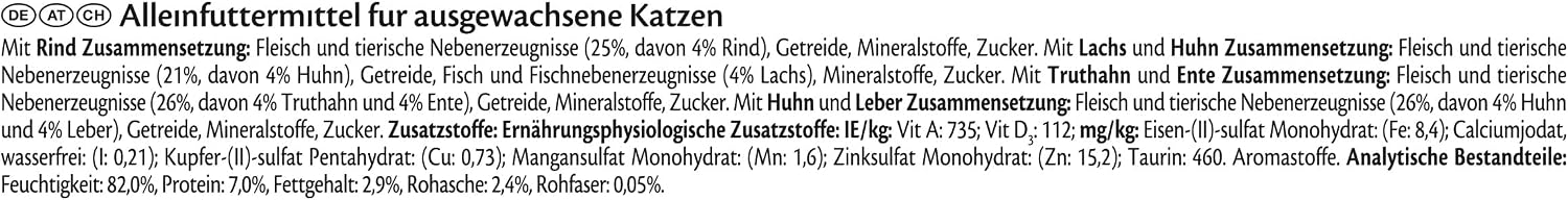 Detalle 2 de Gourmet Gold Zarte Häppchen Katzenfutter 85 g 🐱