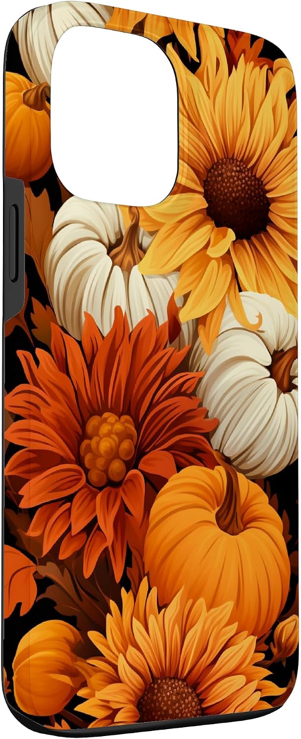Detalle de Autumn Flower Fall Pumpkin MH0E74CX0HTUSIPHONE_13_PRO_MAX iPhone 13 Pro Max Case