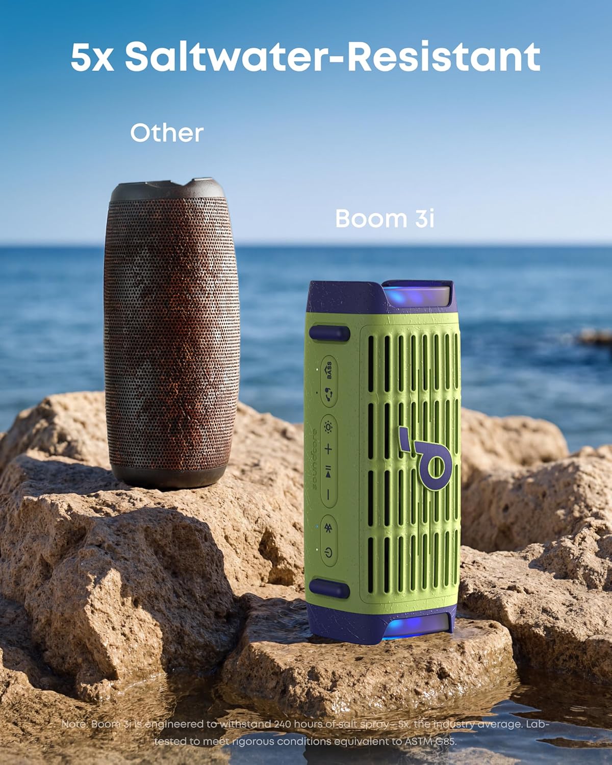 Thumbnail 3 de soundcore Boom 3i Portable Bluetooth Speaker by Anker (IP68 Waterproof, Floating, 50W, 16-Hour Playtime) for Kayaking & Camping
