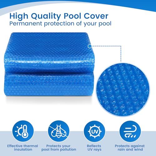 Detalle 2 de WOLTU Cubierta Piscina Redonda Ø305cm ☀️ Protección Solar Burbujas