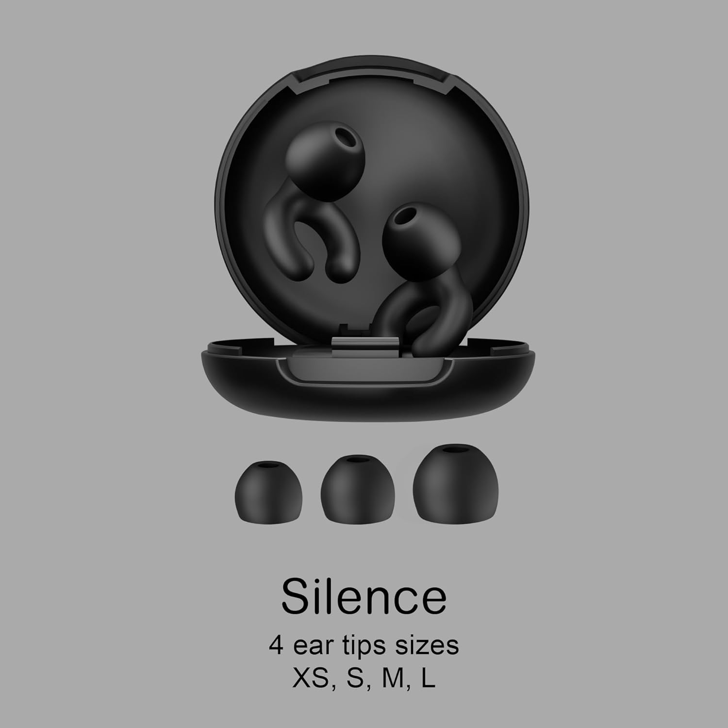 Detalle de Bouchon d'oreille Sokzixx SkinFit — Isolation acoustique 35 dB, 4 tailles (XS/S/M/L) pour sommeil, voyage et concentration