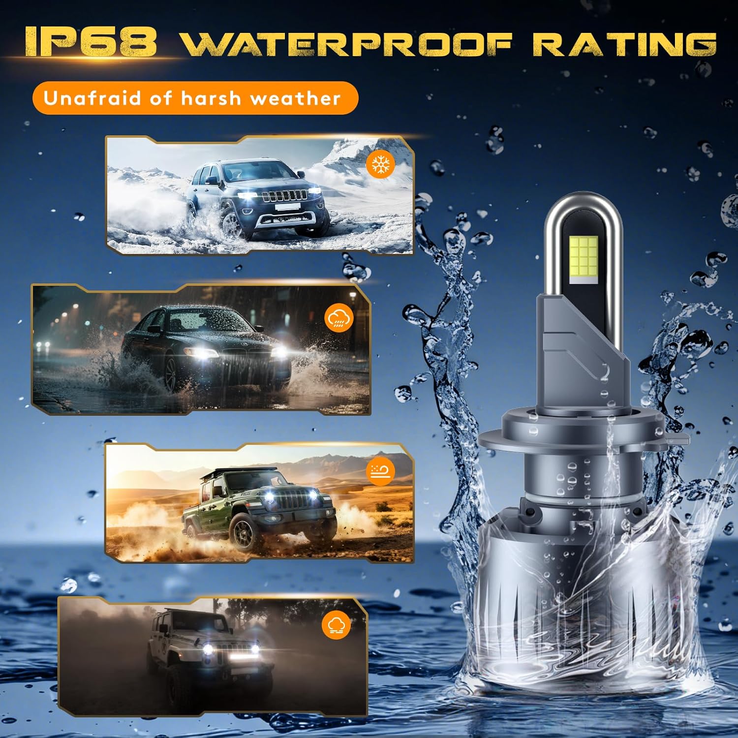 Thumbnail 5 de KOYOSO H7 Ampoule LED 180W 40000 LM – Kit de mise à niveau Plug&Play pour halogène voiture