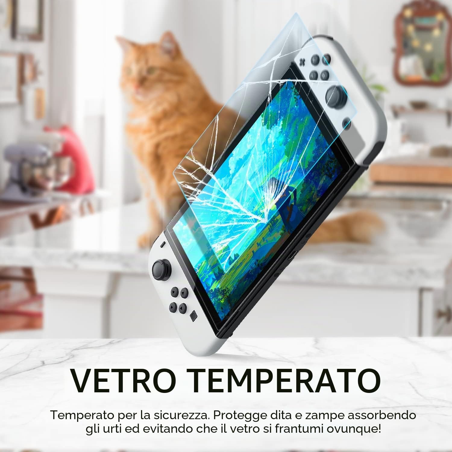 Thumbnail 4 de Orzly protezioni schermo Nintendo Switch OLED 4pz