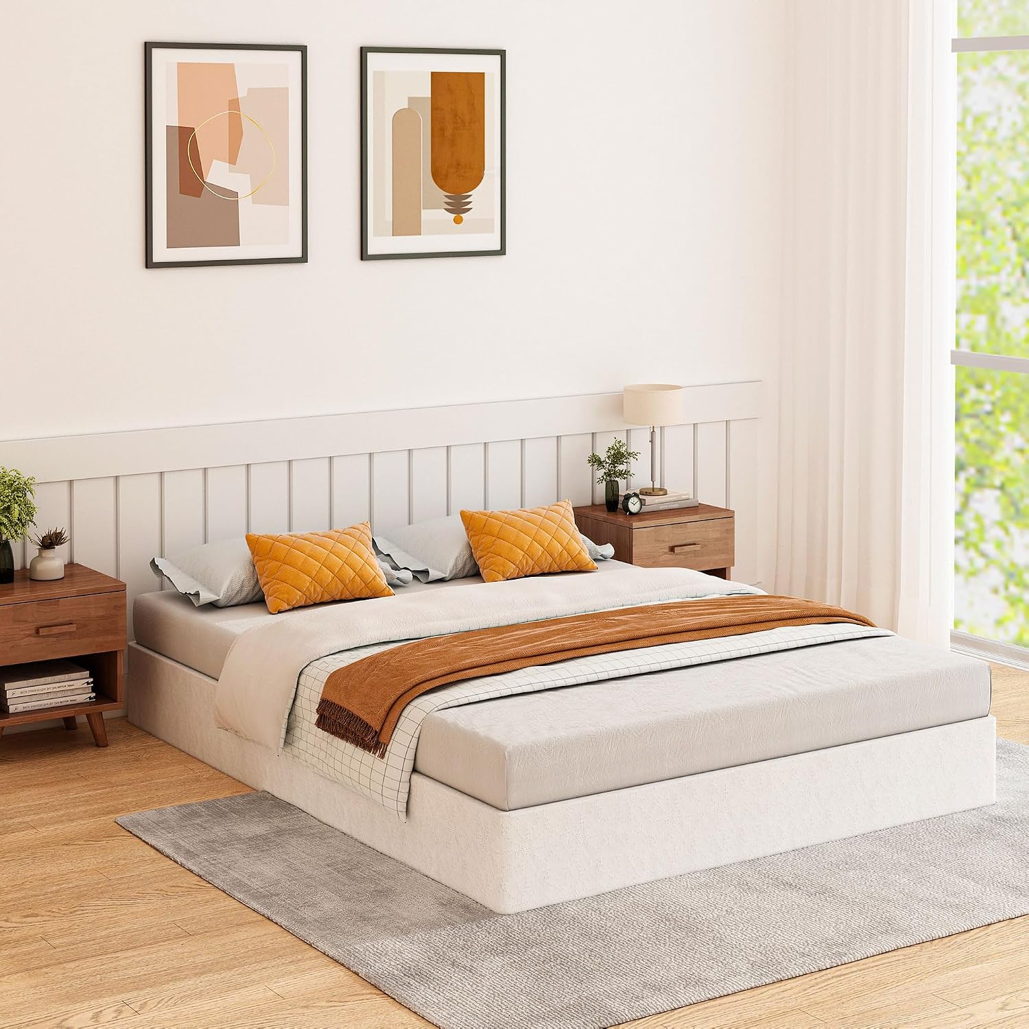 Detalle de HAVONIZD 9 Inch Heavy-Duty Full Box Spring (Full Size) with Fabric Cover