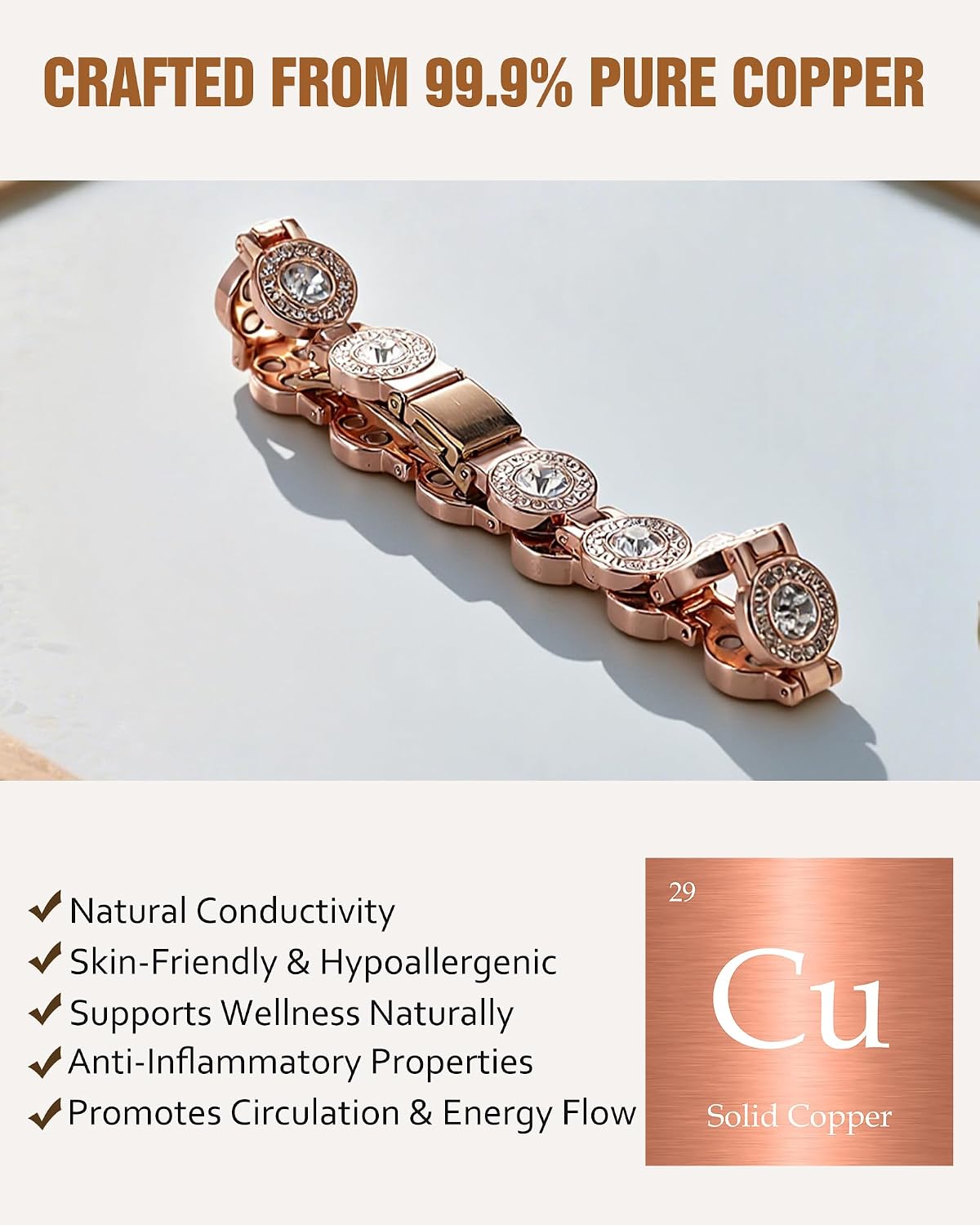 Detalle 2 de Jecanori Copper Magnetic Bracelet