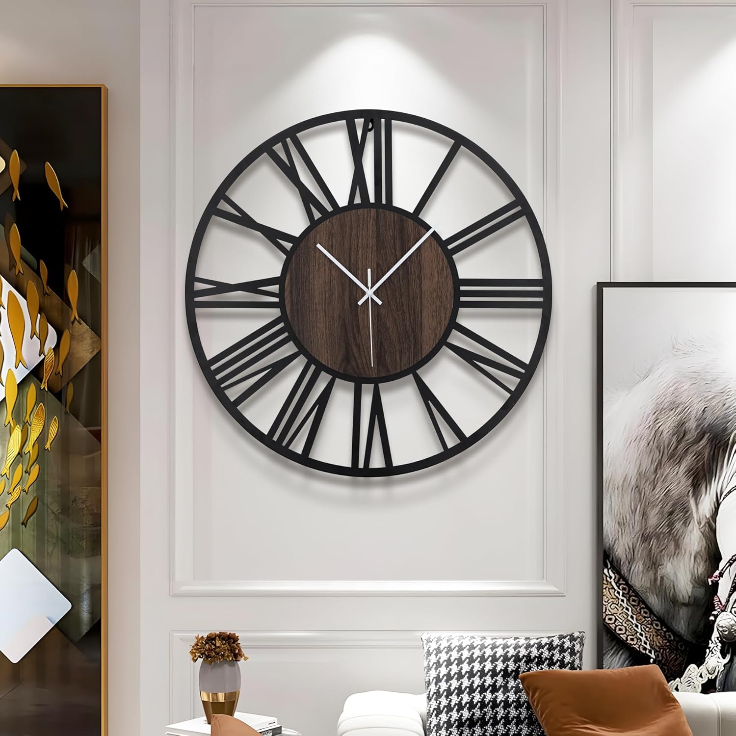 Thumbnail 2 de Mee 2ou Reloj de Pared Vintage & Moderno 🕰️ - 34 a 80 cm para salón, cocina u oficina