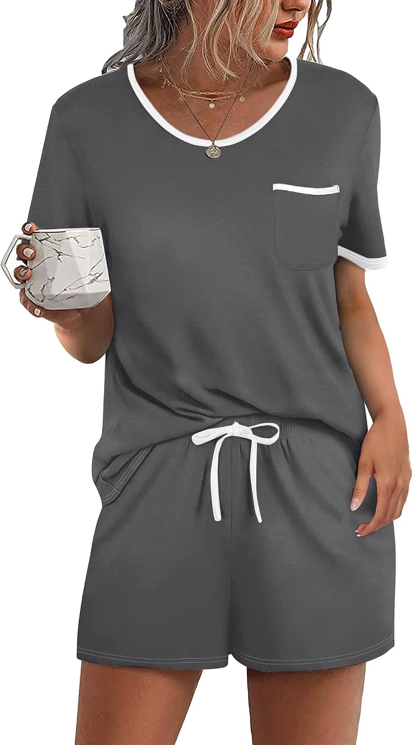 Detalle de Ekouaer Women's Pajama Set, Two-Piece