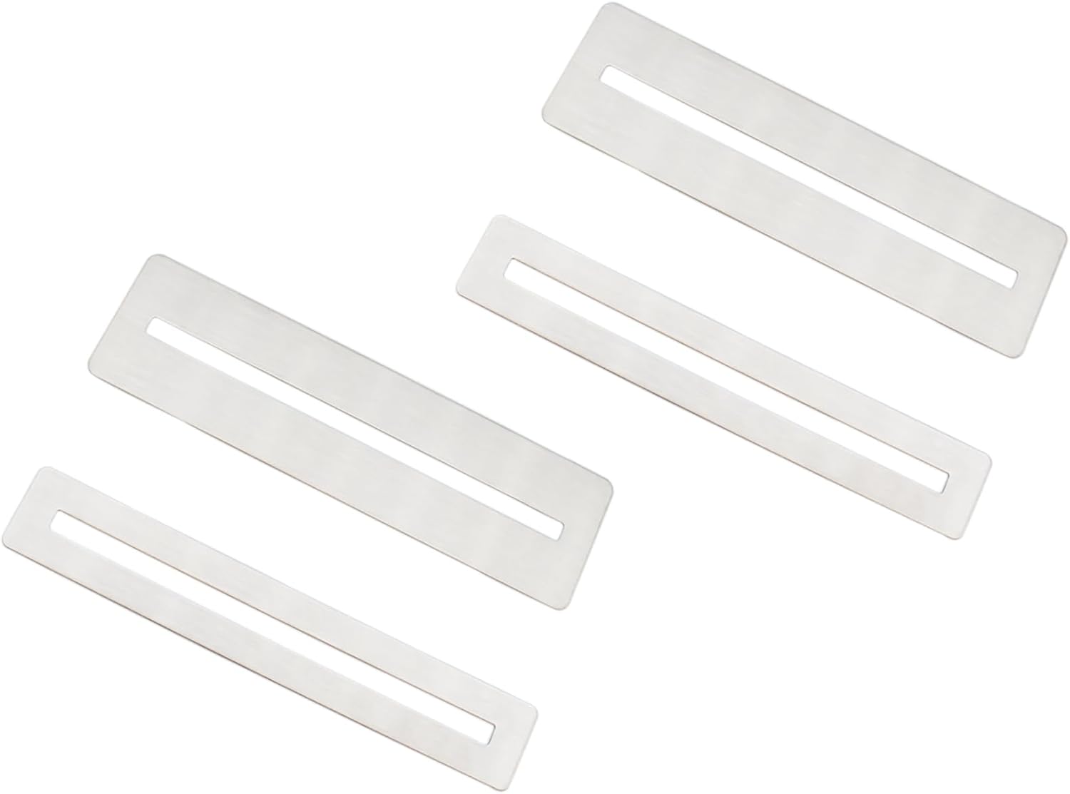 Detalle de LBTODH L-GUITAR-FINGERBOARD-SI-4 Fretboard Guards, 4-Piece Stainless Steel Set