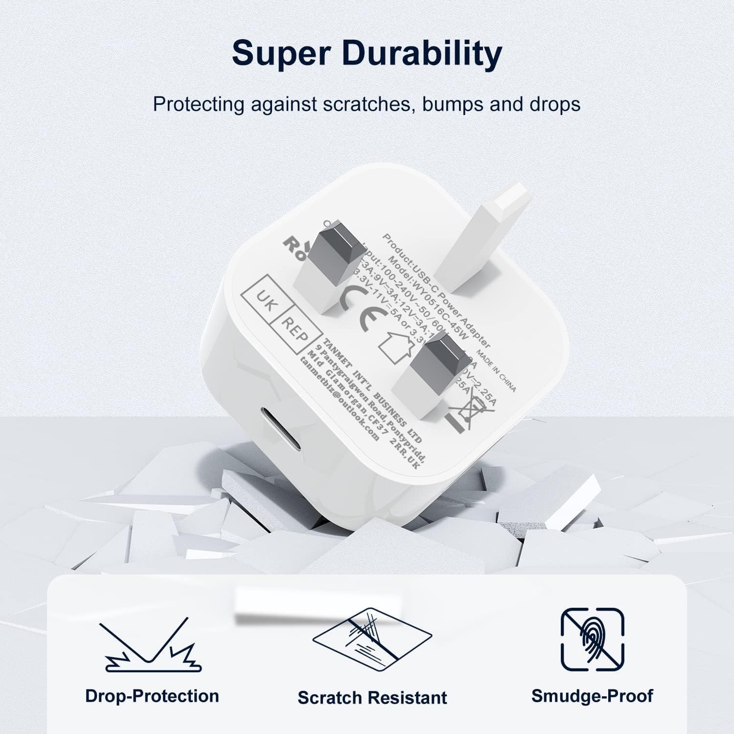 Detalle 2 de Apple iPhone Charger 40W USB‑C 1m Cable UK