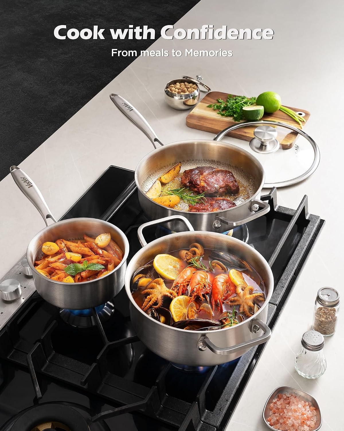 Detalle de VocVoi Titanium Wok Pan, 13-Inch