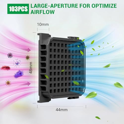 Thumbnail 1 de Lot de 4 filtres à charbon actif Fresh Air pour Liebherr – compatible 9096989, 988246000, 988246001, 9882429, 9882460