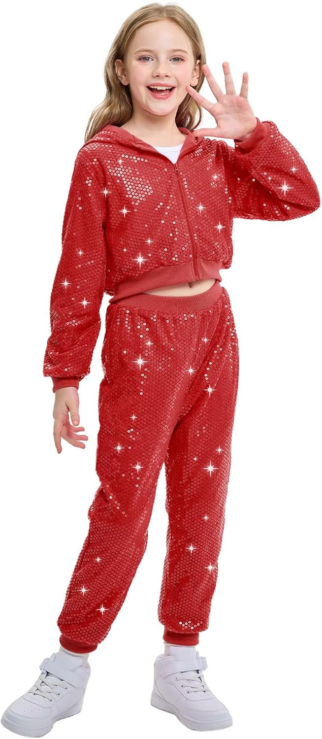 Thumbnail 6 de Ensemble LOLANTA enfant hip-hop à paillettes : veste à capuche et pantalon