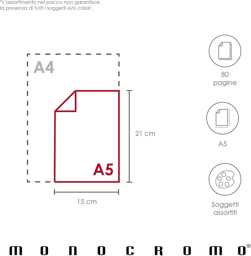 Thumbnail 5 de Pigna Cuaderno Maxi Monocromo El Original A4, 80 páginas