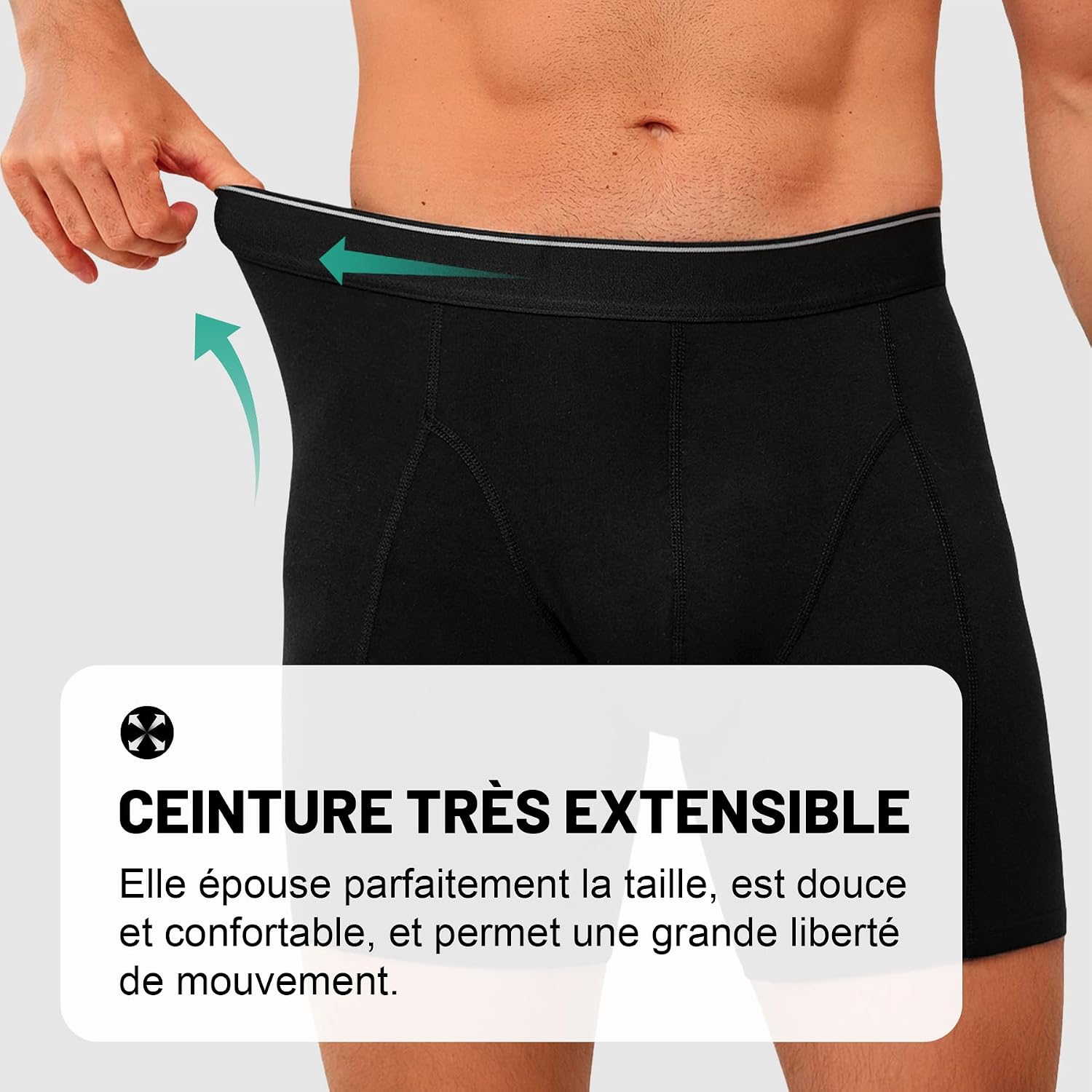 Thumbnail 3 de Uniexcosm Boxer Homme en Coton Respirant — Trunk Fitted Ultra Confortable
