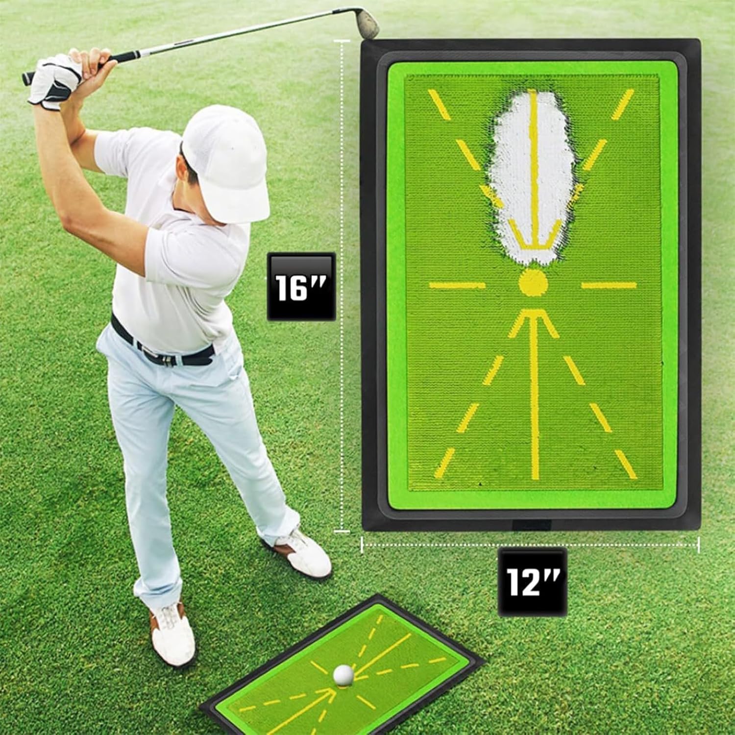 Thumbnail 5 de Hirabbi Golf Swing Mat 17.7in ⛳