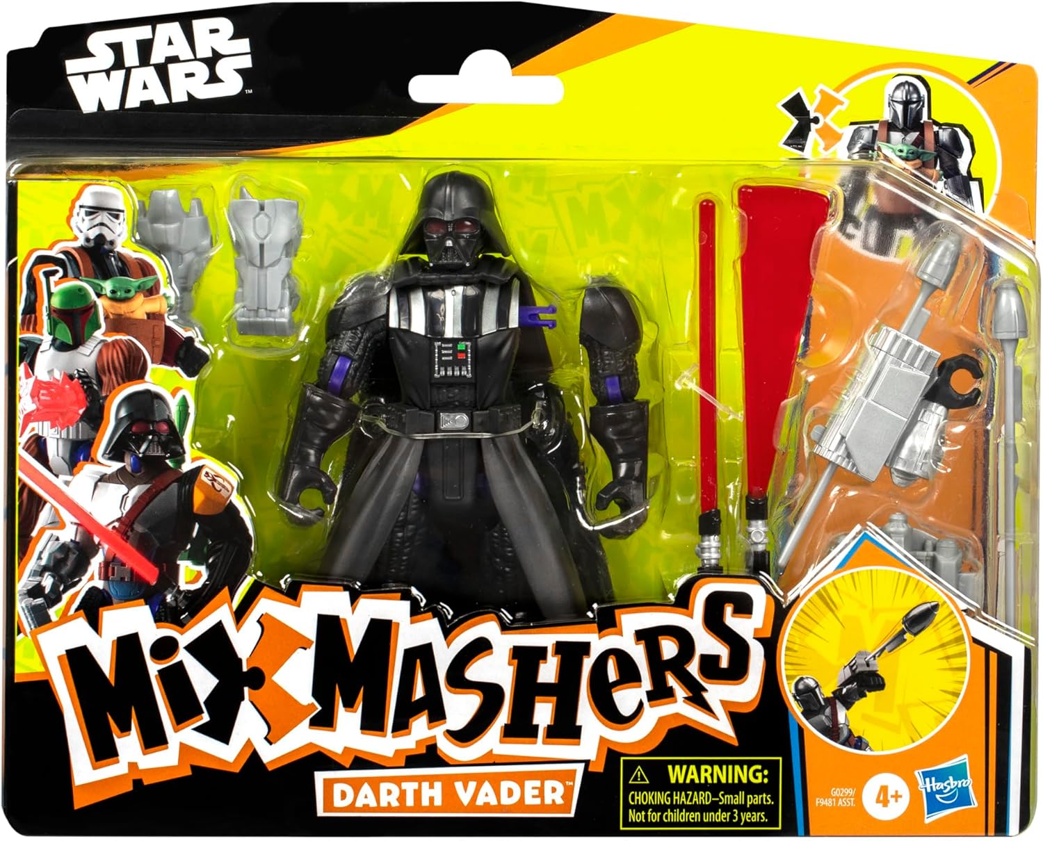 Thumbnail 1 de Star Wars MixMashers Darth Vader Customise Mix-And-Match Deluxe Action Figure & Accessories