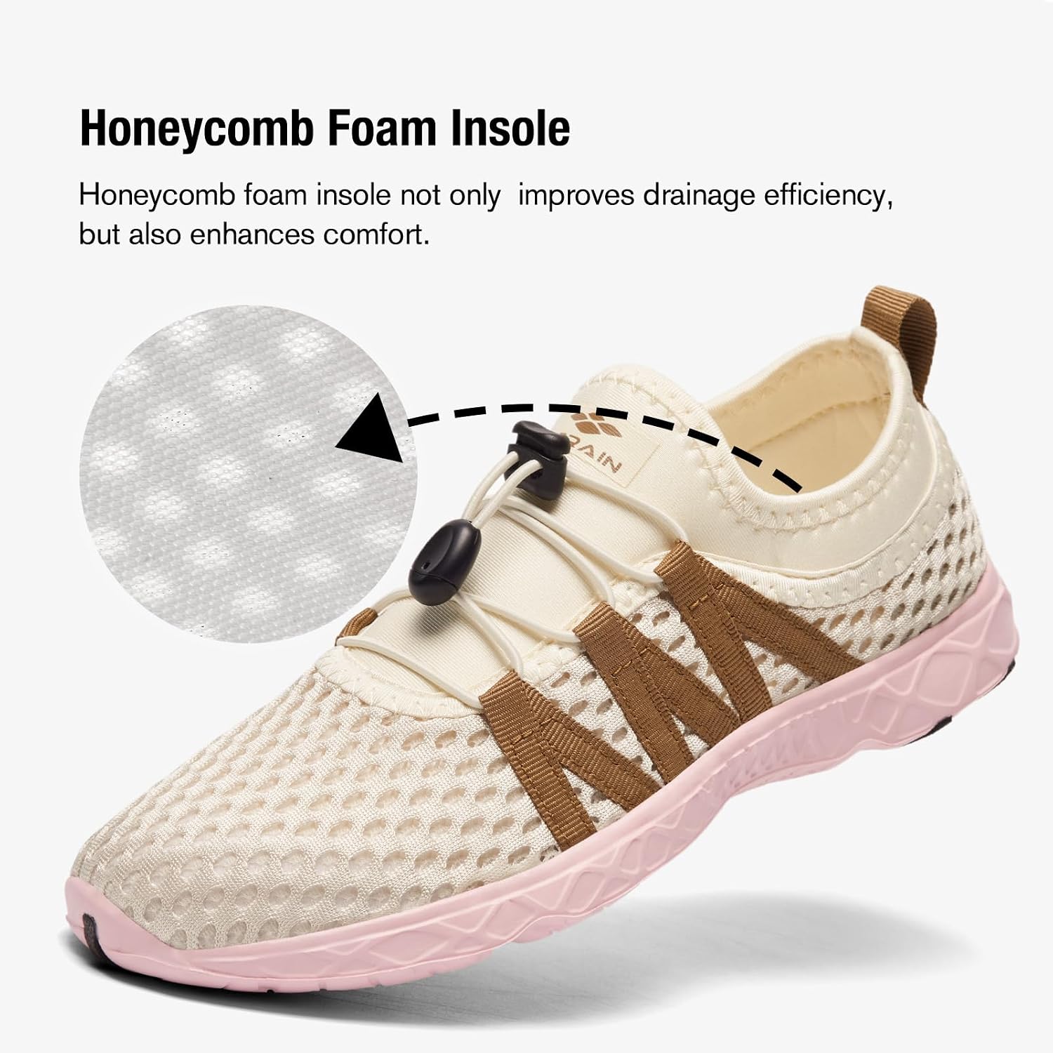 Detalle de Aleader Women's Mesh Slip-On Water Shoes