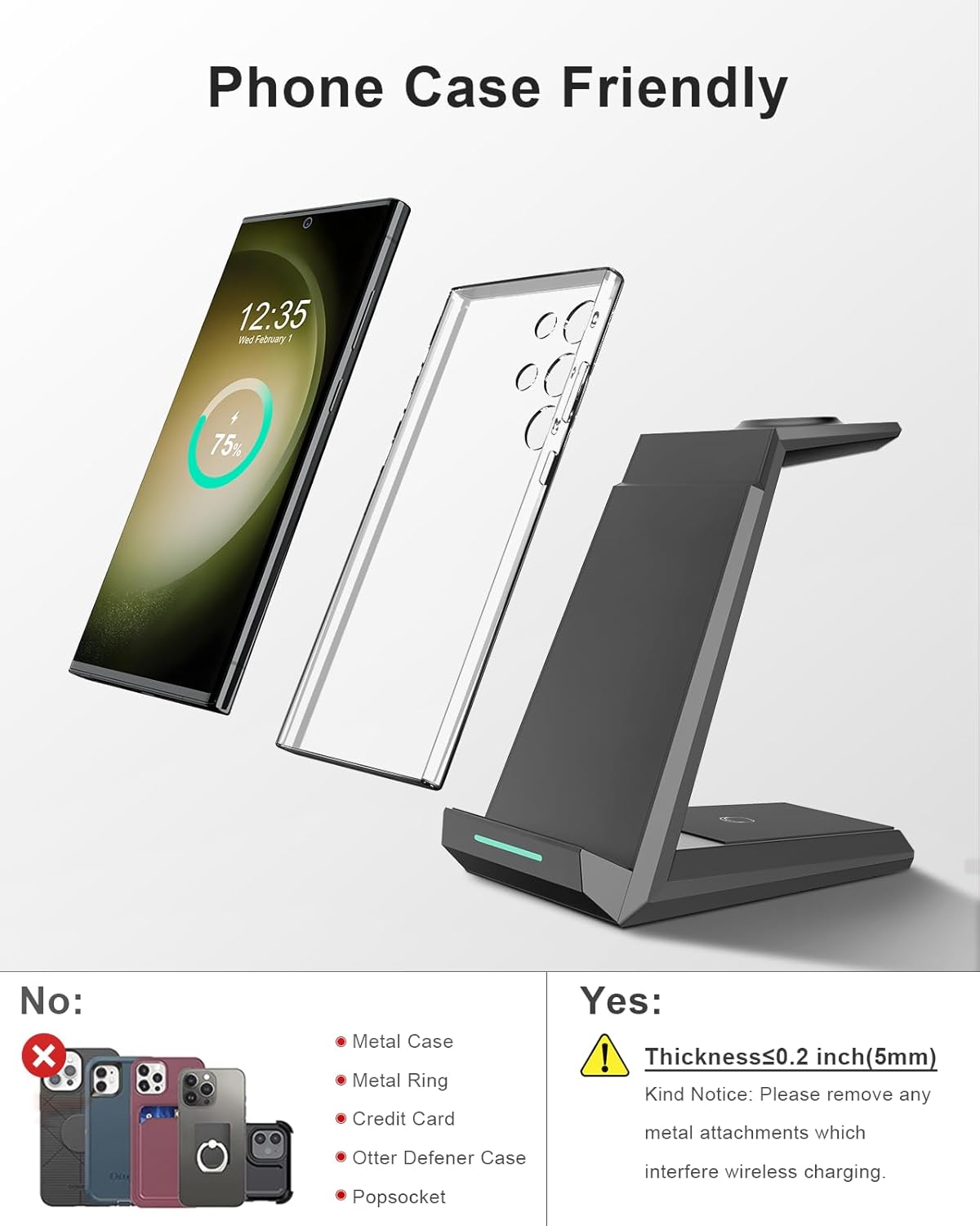 Thumbnail 2 de Samsung S25 Ultra 3‑in‑1 Wireless Charger