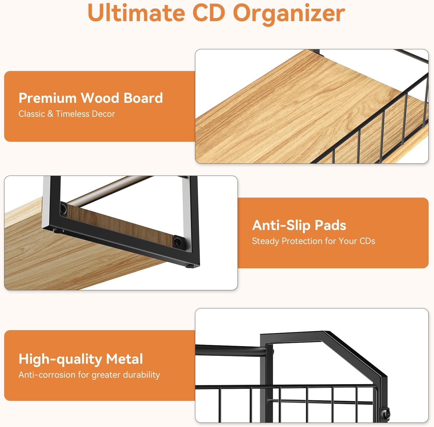 Thumbnail 4 de PAPAGIFTREE CD rack holds 60