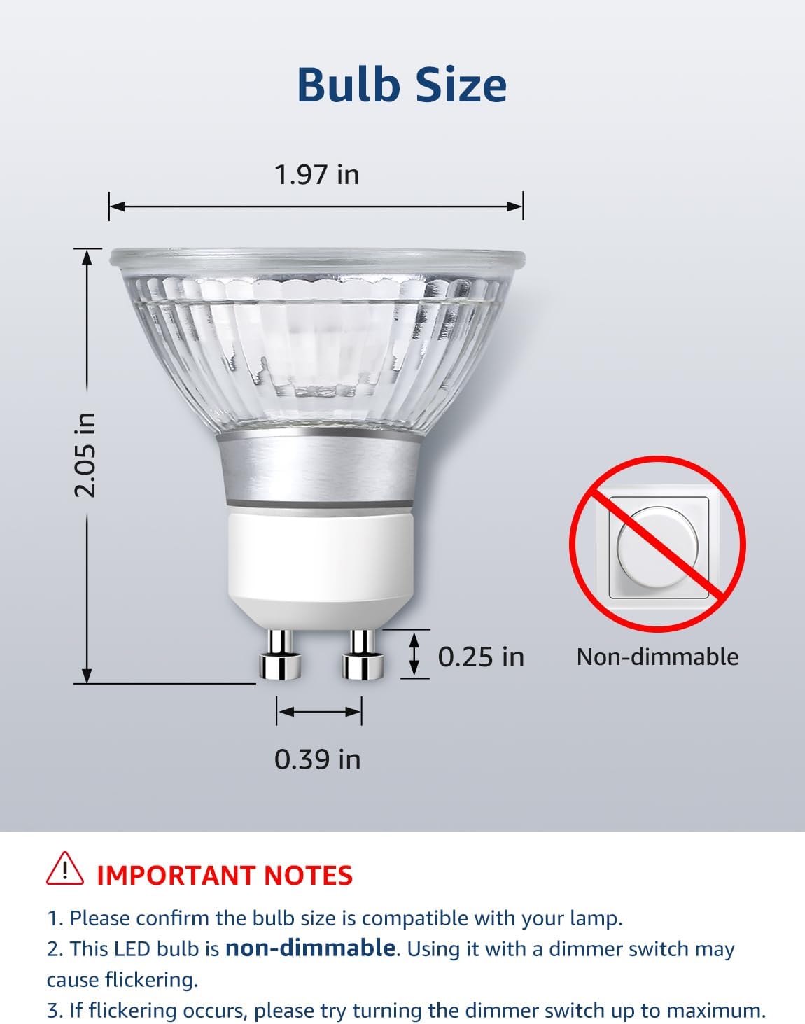 Detalle 2 de Lepro GU10 LED Bulbs 4W