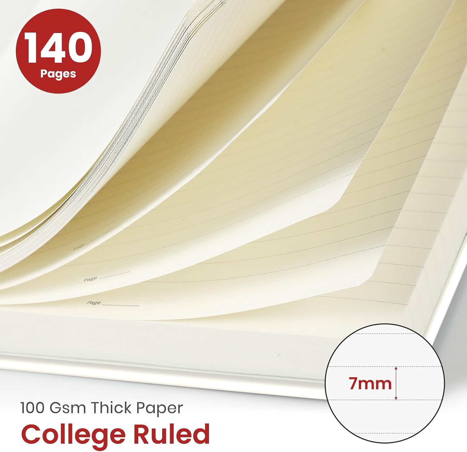 Detalle 2 de Taja Floral Gallery Hardcover Spiral Journal, 140 Pages, 100 GSM Paper
