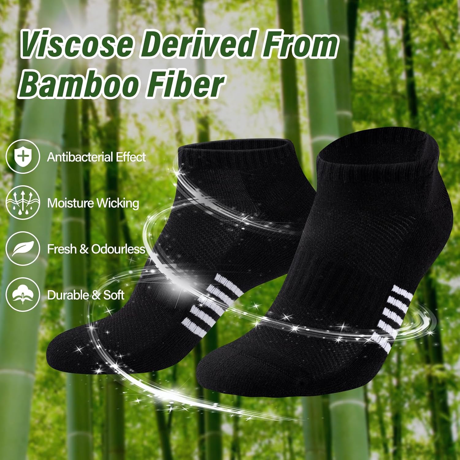 Thumbnail 1 de Effeet Calzini Corti Donna in Bambù (6/12 paia) per running: traspiranti, antiossidore e con compressione