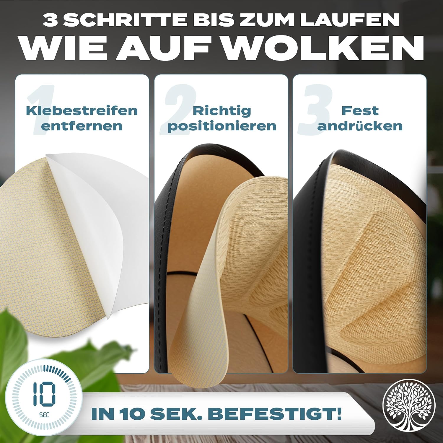 Thumbnail 5 de EDELFELD [Das Original] Unsichtbare Fersenpolster – 6 Paar gegen Rutschen & Blasen