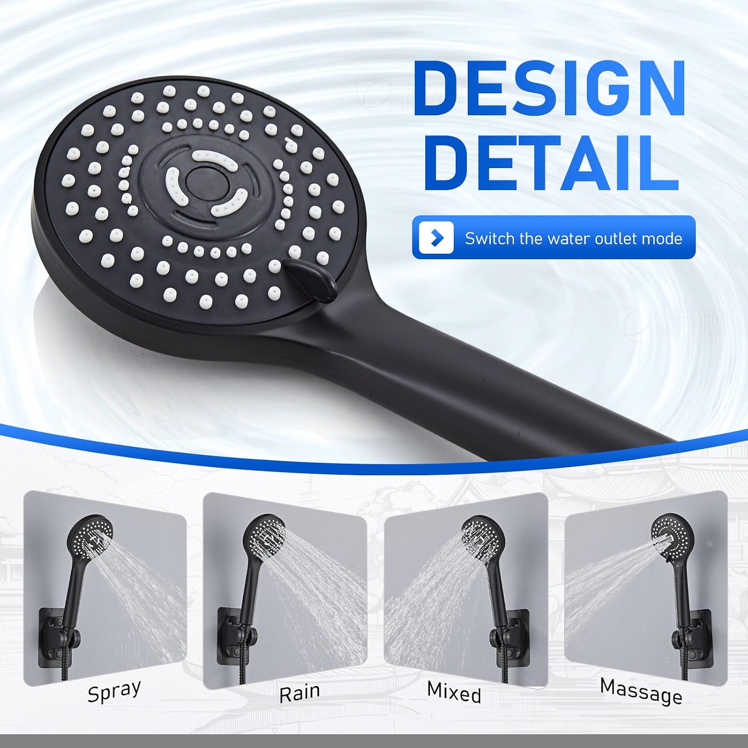 Detalle de Seacity Wide Rain Shower Head 10"