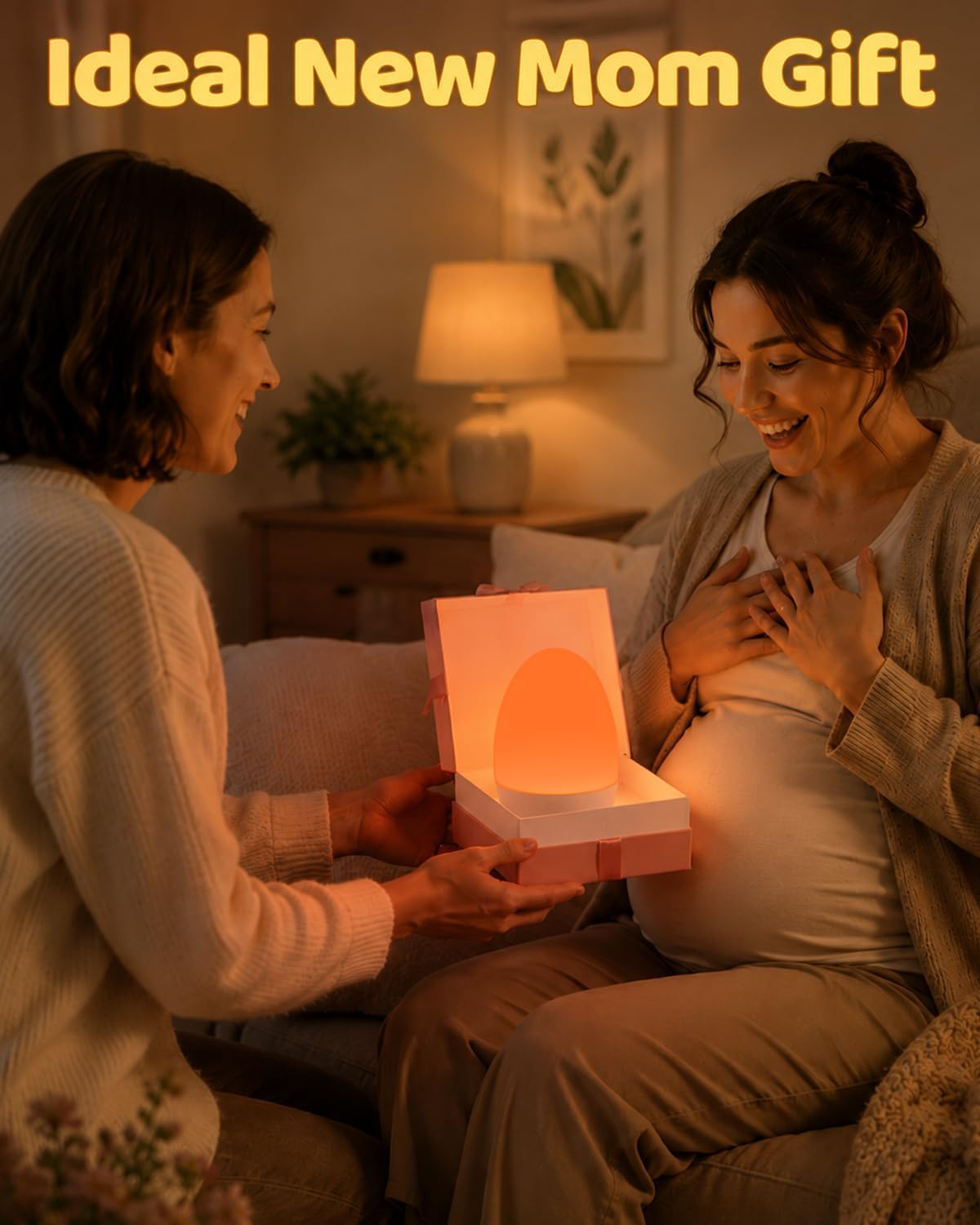 Thumbnail 4 de Egg Light Baby Night Light: 2600mAh Rechargeable Bedside Lamp with 3 Colour Temperatures and 12 RGB Colours