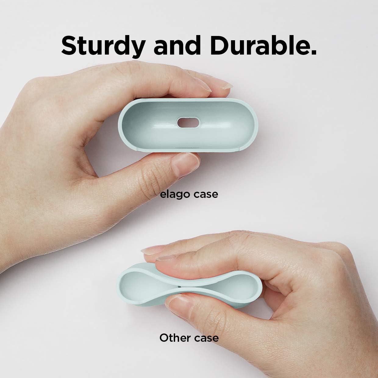 Detalle 2 de elago Étui Liquide Hybride pour AirPods Pro, triple couche, mint