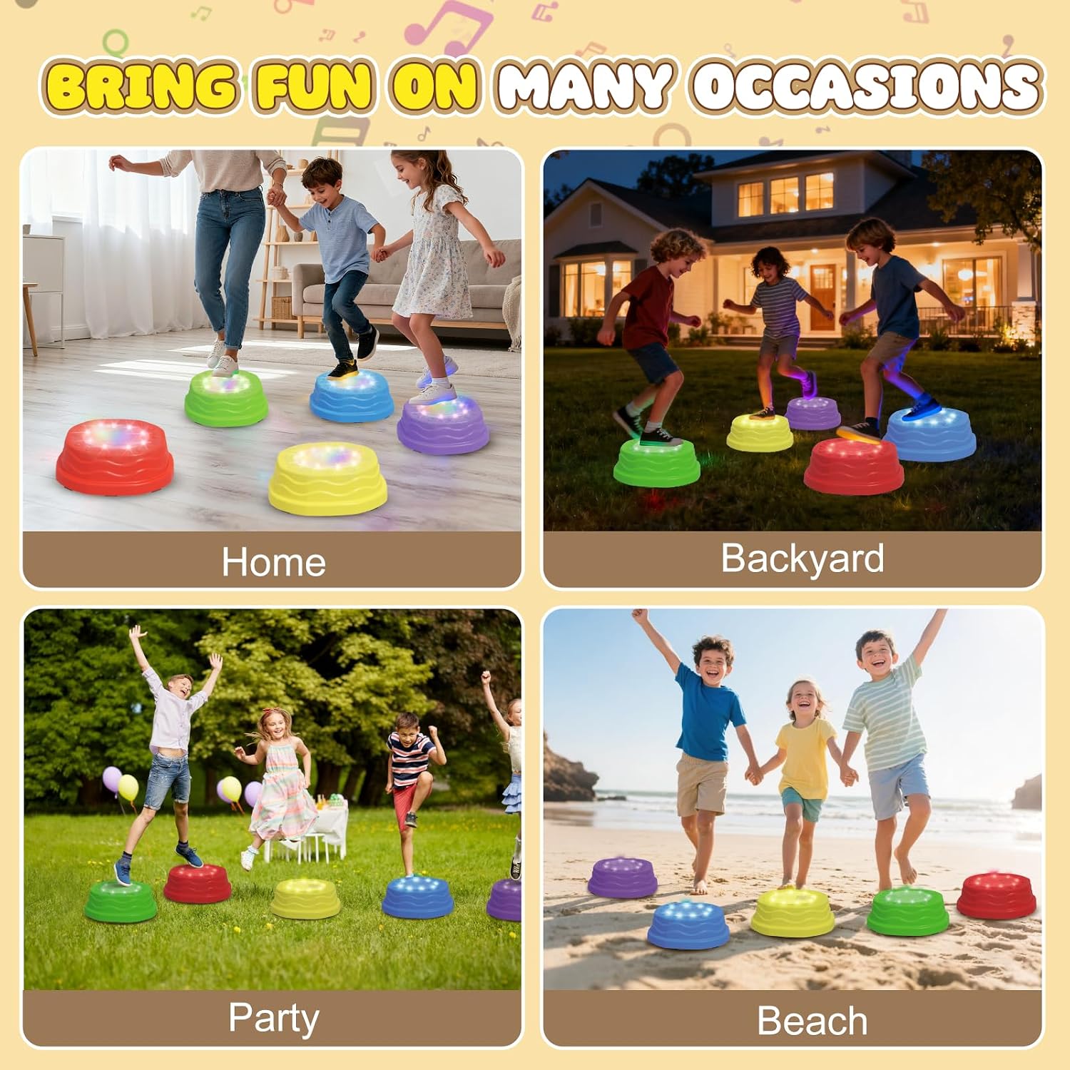 Thumbnail 5 de TERRAMUS stepping stones for kids, 5 PCS