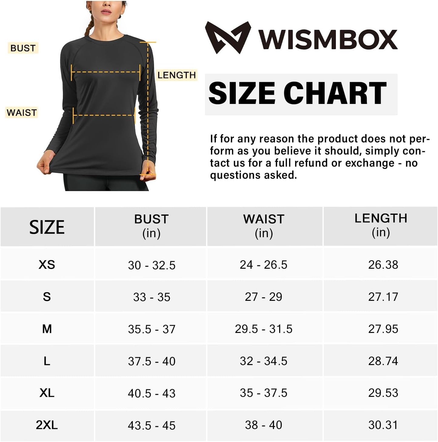 Thumbnail 6 de WISMBOX Women’s Long Sleeve Rash Vest with UPF 50+ UV Protection, Quick Dry & Tagless Comfort