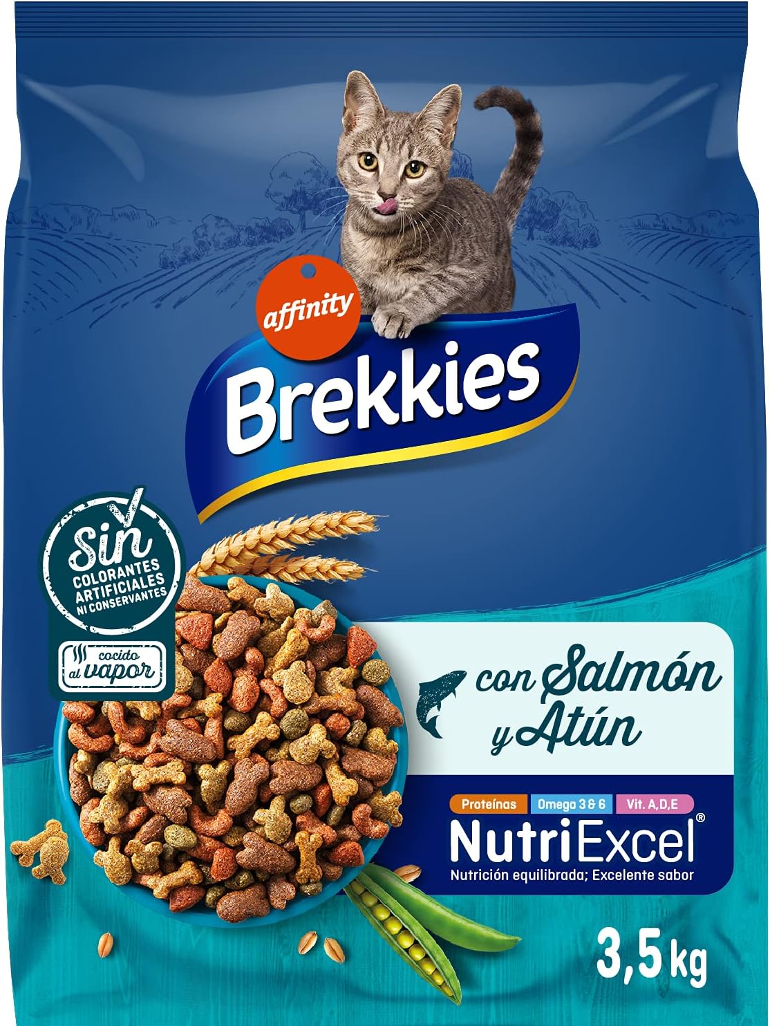 Detalle 2 de Brekkies Pienso Gatos 3,5kg 🐱